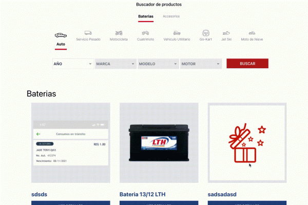 Propuesta web para Baterias La fuerza