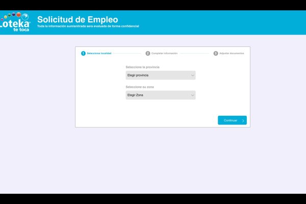 Propuesta solicitud de empleo Loteka